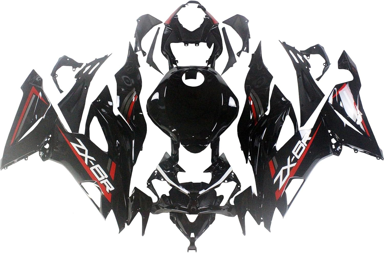 Bruce & Shark(ブルース・サメ) ZX6R カウル 適用ZX6R 2019-2023用